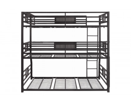 Coaster - Rogen Fill/Twin Xl/Queen Triple Bunk Bed in Dark Bronze