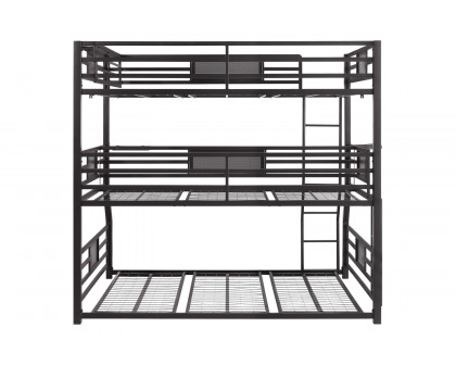 Coaster - Rogen Fill/Twin Xl/Queen Triple Bunk Bed in Dark Bronze