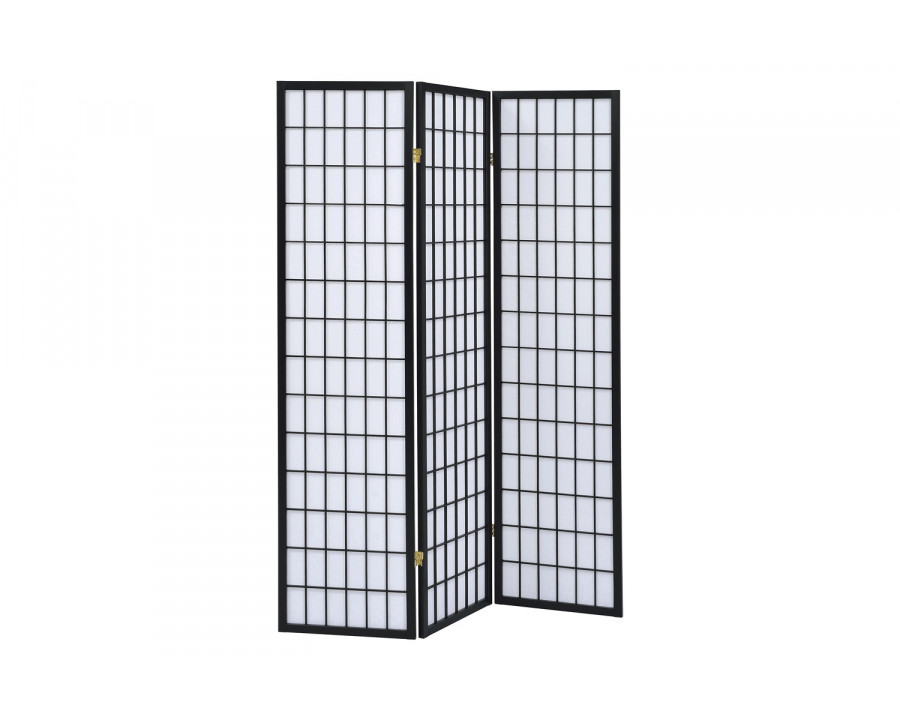 Coaster 3-Panel Folding Screen - Black/White