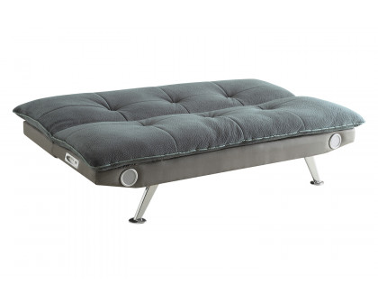 Coaster Odel Upholstered Sofa Bed with Bluetooth Speakers - Gray