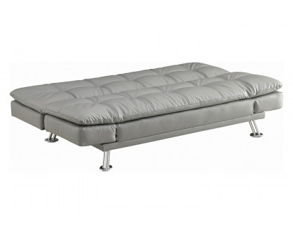 Coaster Dilleston Tufted Back Upholstered Sofa Bed - Gray