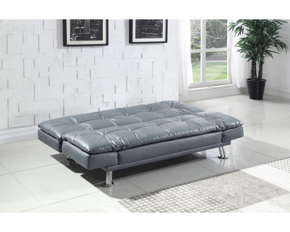 Coaster Dilleston Tufted Back Upholstered Sofa Bed - Gray