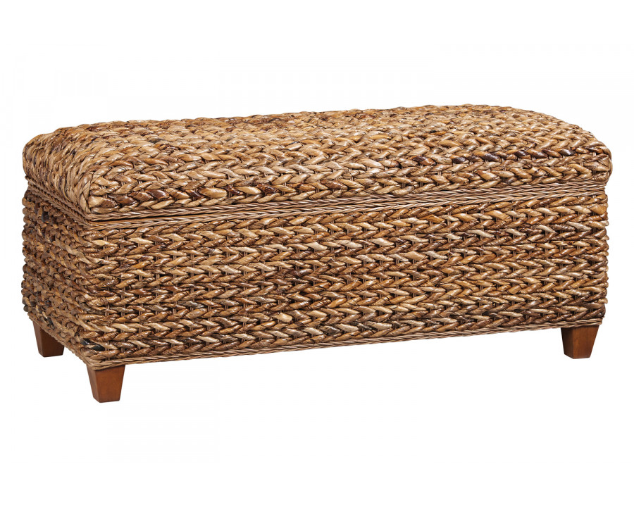 Coaster - Laughton Hand-Woven Storage Trunk in Amber