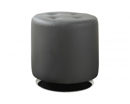 Coaster - Round Upholstered Ottoman