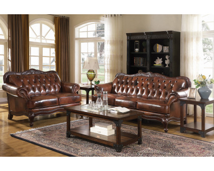 Coaster - Victoria Upholstered Tufted Living Room Set