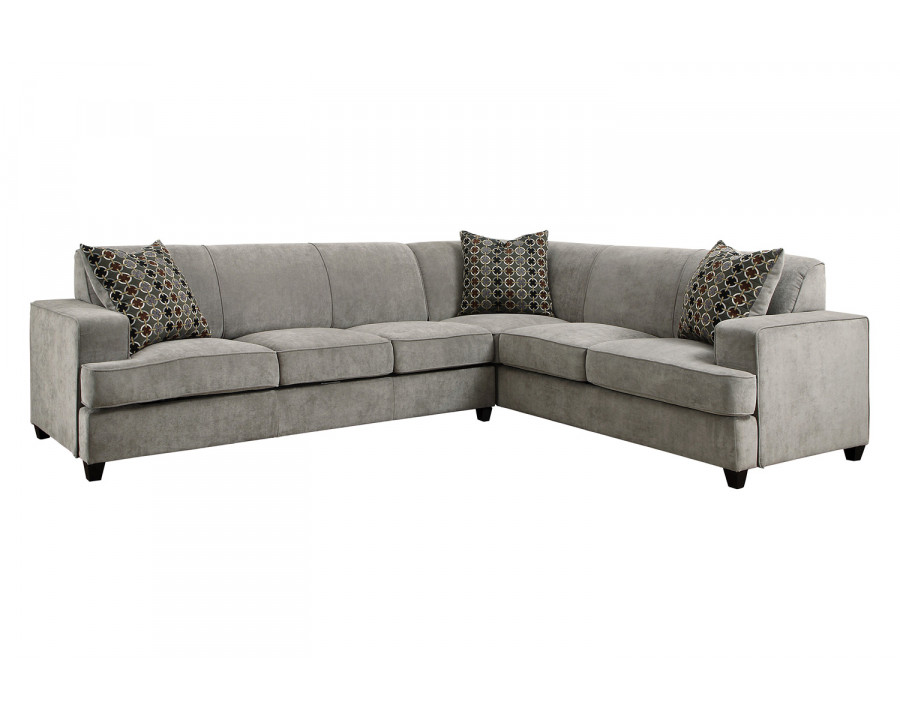 Coaster - Tess L-Shape Sleeper Sectional in Gray