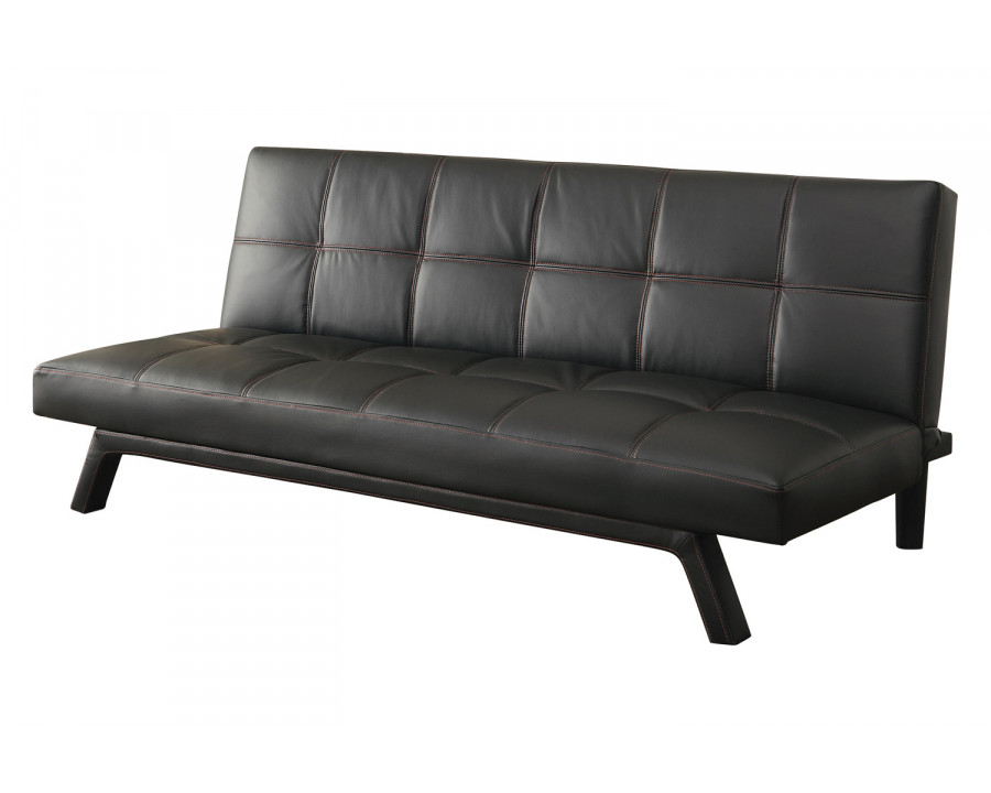 Coaster - Corrie Biscuit-Tufted Upholstered Sofa Bed in Black