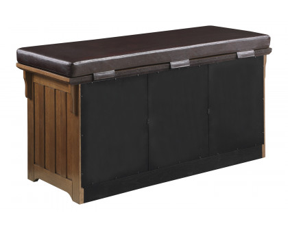 Coaster - 42" 3-Drawer Storage Bench in Brown