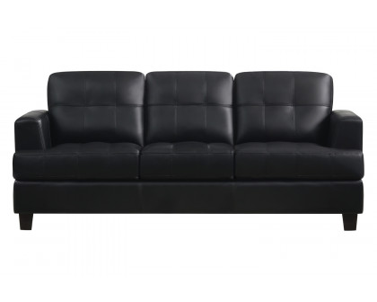 Coaster - Samuel Upholstered Tufted Sofa in Black