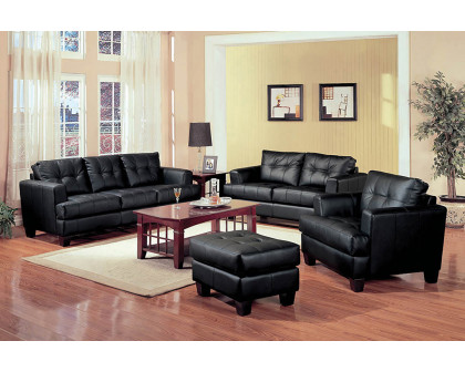 Coaster - Samuel Upholstered Tufted Living Room Set