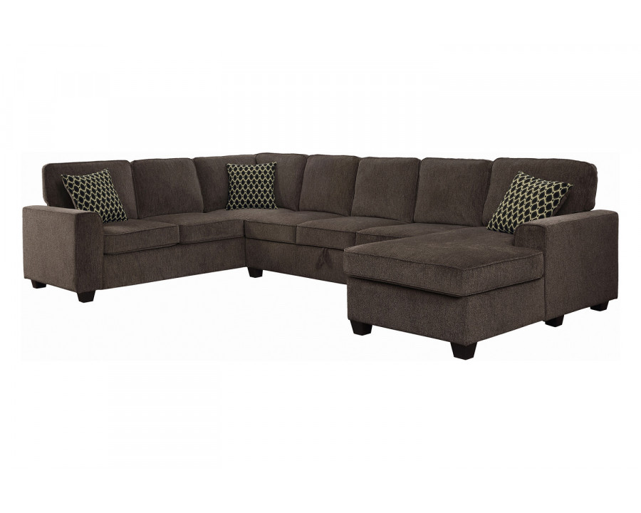 Coaster - Provence Storage Sectional in Brown