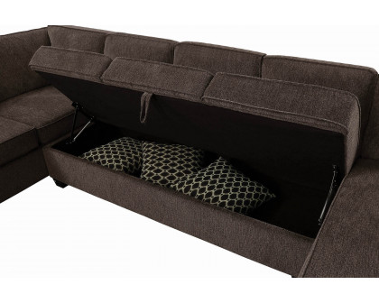 Coaster - Provence Storage Sectional in Brown