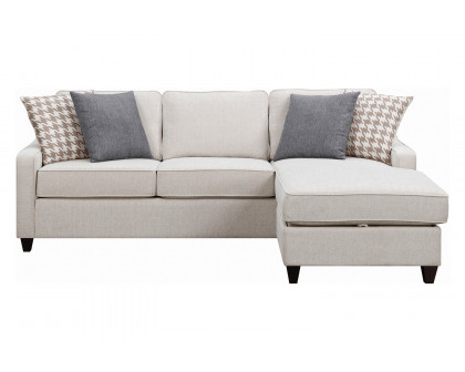 Coaster Mcloughlin Upholstered Sectional - Cream