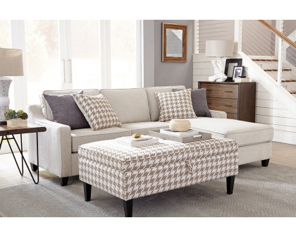 Coaster Mcloughlin Upholstered Sectional - Cream