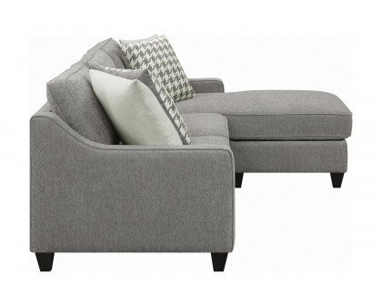 Coaster Mcloughlin Upholstered Sectional - Charcoal