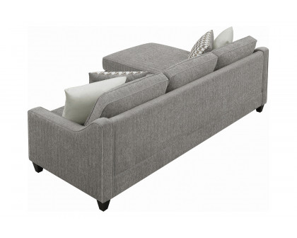 Coaster Mcloughlin Upholstered Sectional - Charcoal