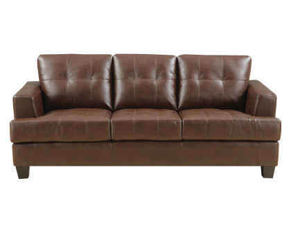 Coaster Samuel Tufted Sofa - Dark Brown