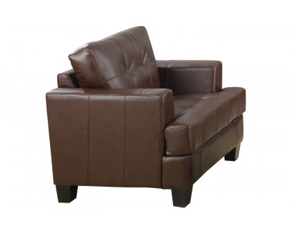 Coaster™ Samuel Upholstered Chair - Dark Brown