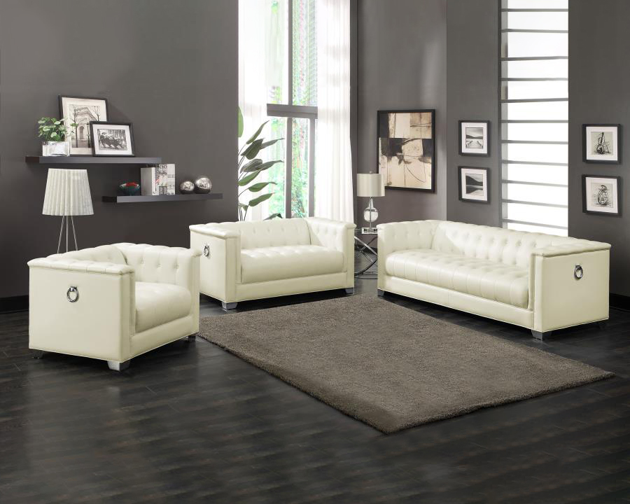 Coaster - Chaviano Upholstered Tufted Living Room Set