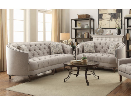 Coaster - Avonlea Sloped Arm Upholstered Sofa Trim in Gray