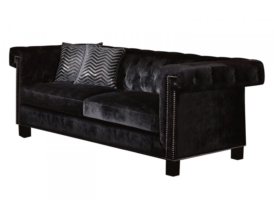 Coaster - Reventlow Tufted Sofa in Black