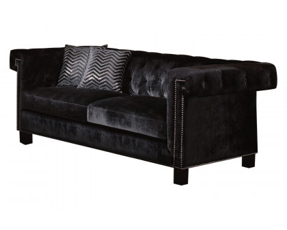 Coaster - Reventlow Tufted Sofa in Black