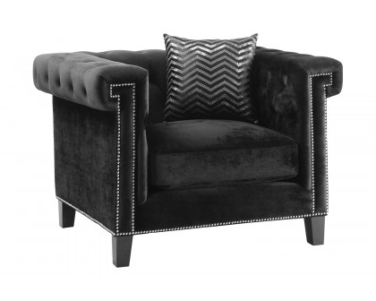 Coaster - Reventlow Tufted Sofa in Black