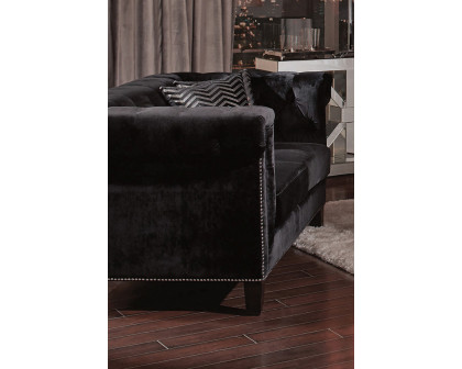 Coaster - Reventlow Tufted Loveseat in Black