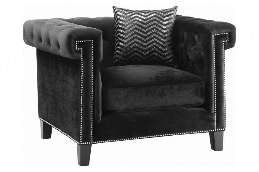 Coaster™ Reventlow Tufted Chair - Black