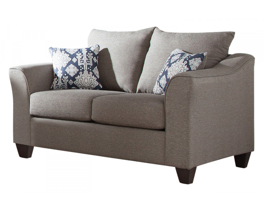 Coaster - Salizar Flared Arm Loveseat in Gray