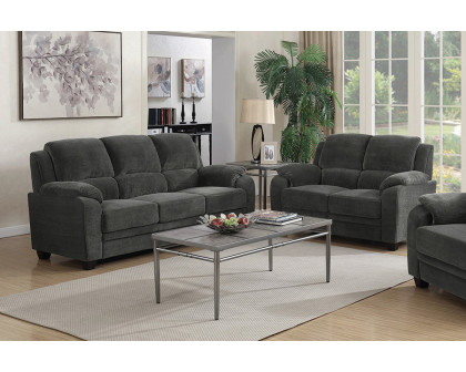 Coaster Northend Upholstered Sofa - Charcoal