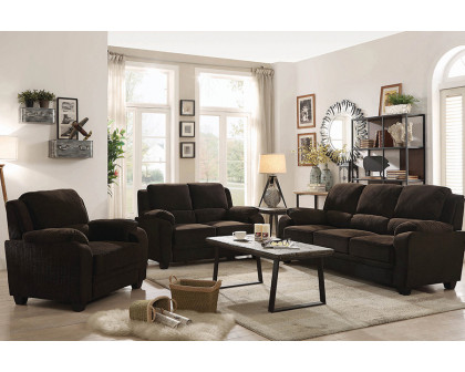 Coaster Northend Upholstered Sofa - Chocolate