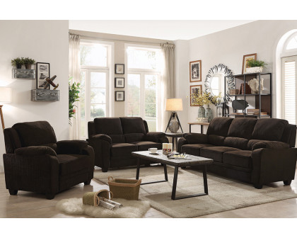 Coaster Northend Upholstered Sofa - Chocolate