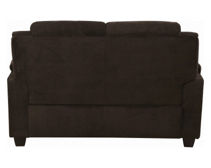 Coaster Northend Upholstered Loveseat - Chocolate