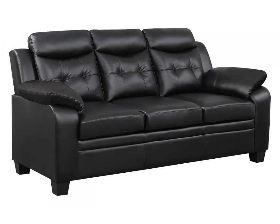 Coaster - Finley Tufted Upholstered Sofa in Black