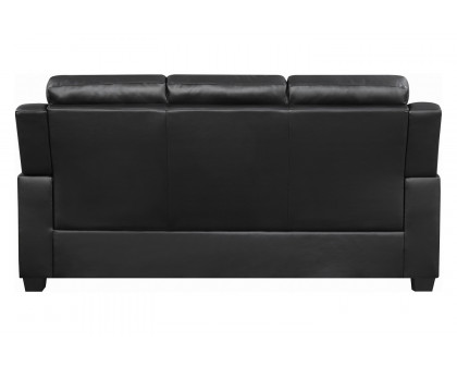 Coaster - Finley Tufted Upholstered Sofa in Black