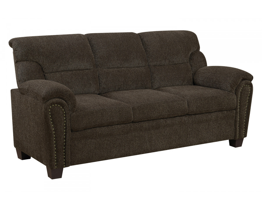 Coaster - Clemintine Upholstered Sofa with Nailhead Trim