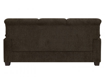 Coaster Clemintine Upholstered Sofa with Nailhead Trim - Brown