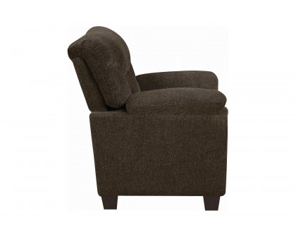 Coaster™ Clemintine Upholstered Chair with Nailhead Trim - Brown