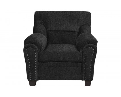 Coaster Clemintine Upholstered Sofa with Nailhead Trim - Graphite