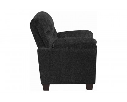 Coaster™ Clemintine Upholstered Chair with Nailhead Trim - Graphite