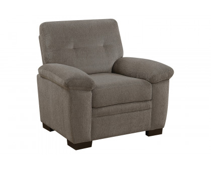 Coaster Fairbairn Upholstered Tufted Living Room Set with Chair - Oatmeal