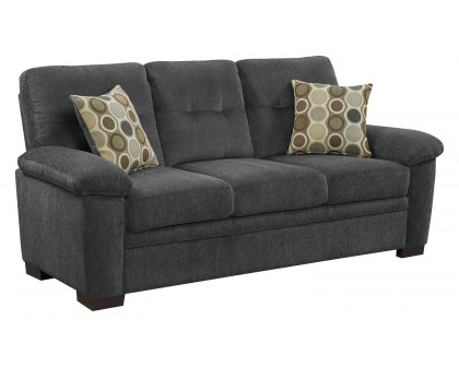 Coaster Fairbairn Upholstered Tufted Living Room Set - Charcoal