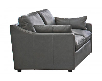 Coaster - Grayson Sloped Arm Upholstered Loveseat in Gray