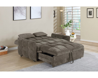 Coaster Cotswold Tufted Cushion Sleeper Sofa Bed - Brown