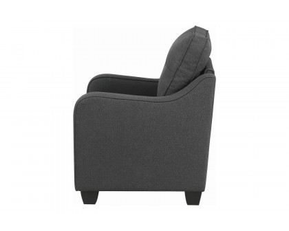 Coaster™ Nicolette Upholstered Tufted Chair - Dark Gray