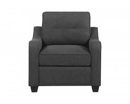 Coaster™ Nicolette Upholstered Tufted Chair - Dark Gray