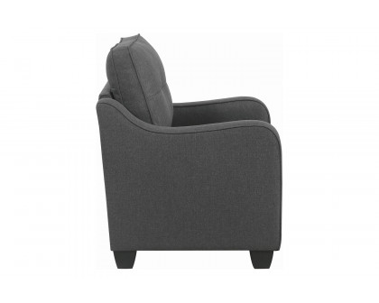 Coaster™ Nicolette Upholstered Tufted Chair - Dark Gray