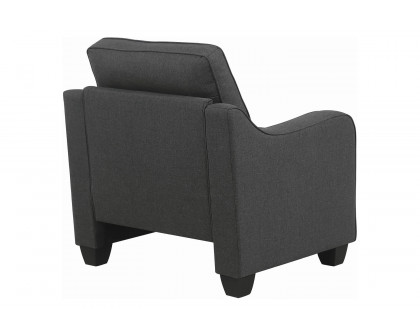 Coaster™ Nicolette Upholstered Tufted Chair - Dark Gray