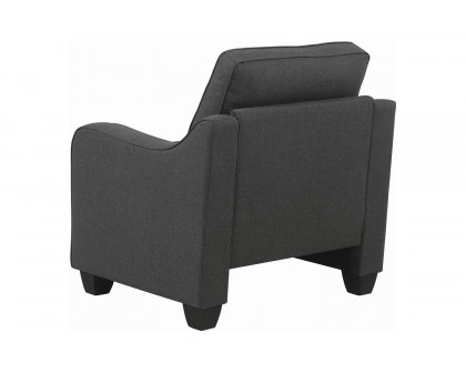 Coaster™ Nicolette Upholstered Tufted Chair - Dark Gray